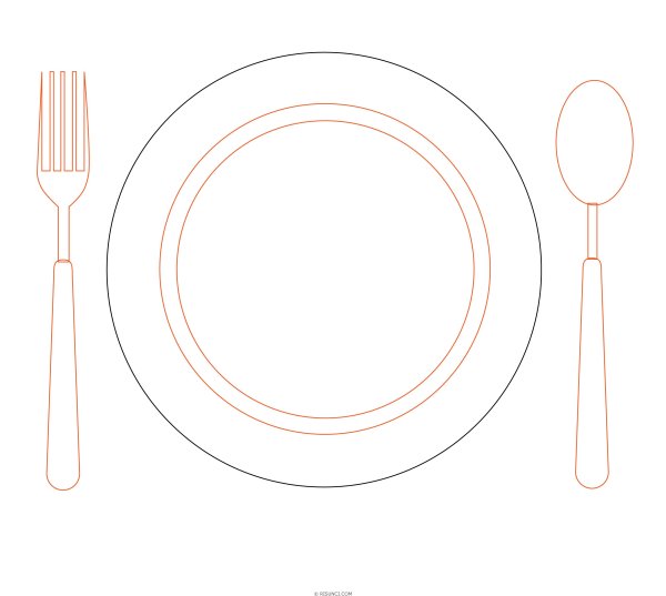 Поэтапное рисование посуды