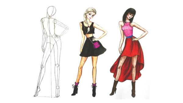 Модель рисунок легко