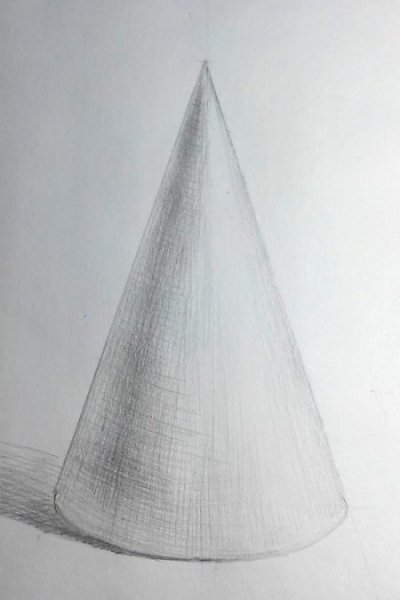 Конус карандашом