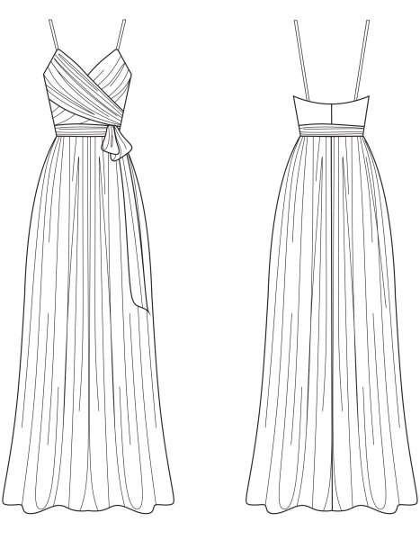 Фасоны платьев для рисования