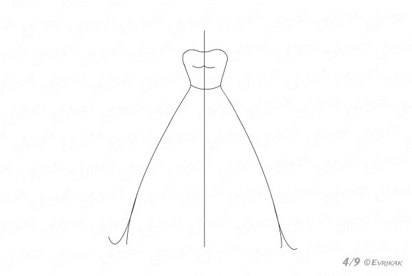 Раскраски красивые платья