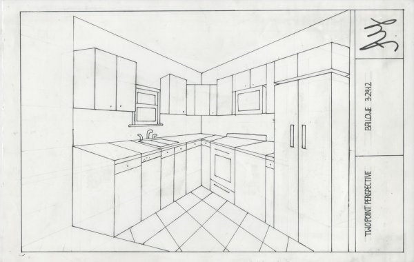 Кухня для бумажной куклы