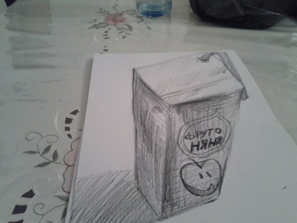 Подарок рисунок карандашом