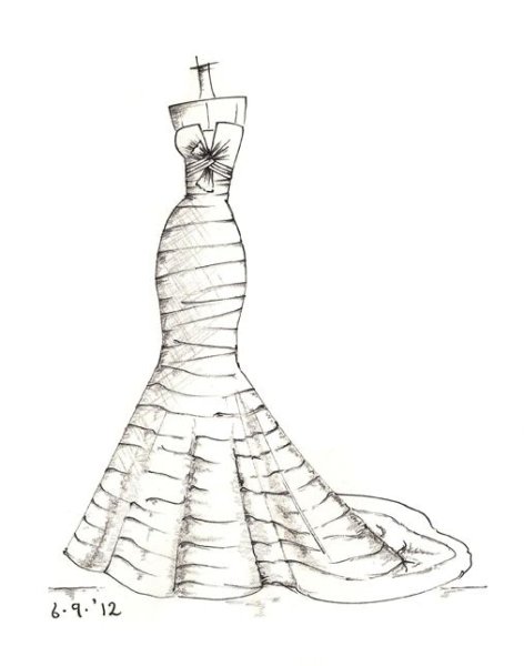 Платья для срисовывания
