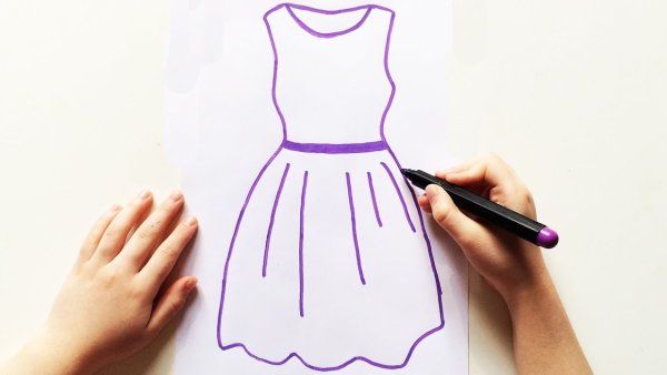 Эскиз платья Русалка