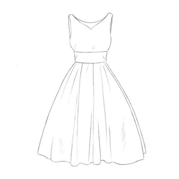 Платья для срисовки карандашом