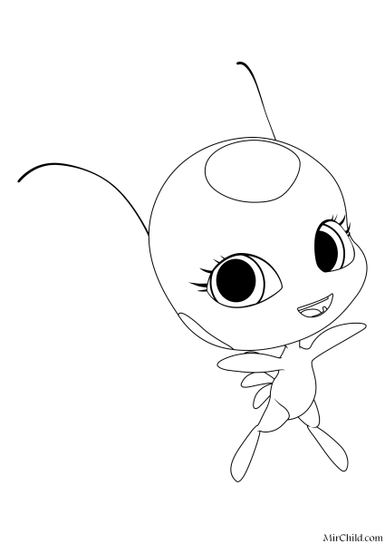 Раскраски КВАМИ из леди баг и супер кот