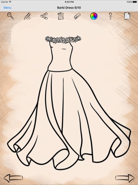 Срисовка платья для начинающих