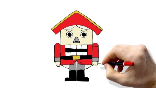 Щелкунчик рисунок легкий