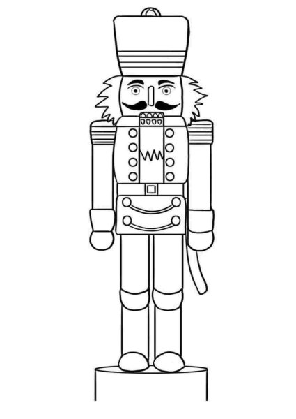 Щелкунчик сбоку вектор