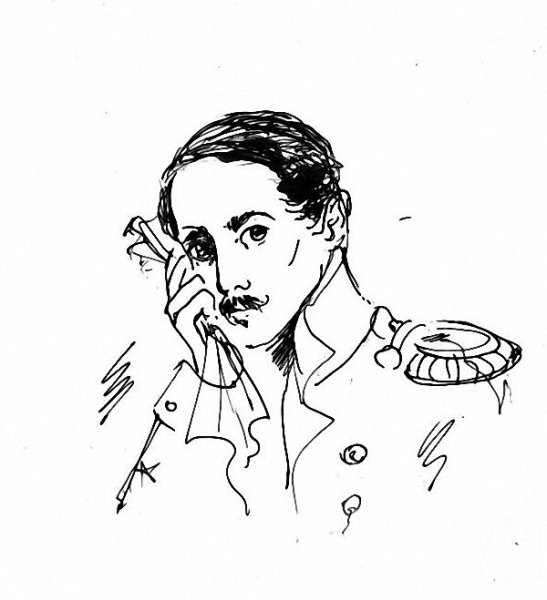 Михаил Юрьевич Лермонтов чб