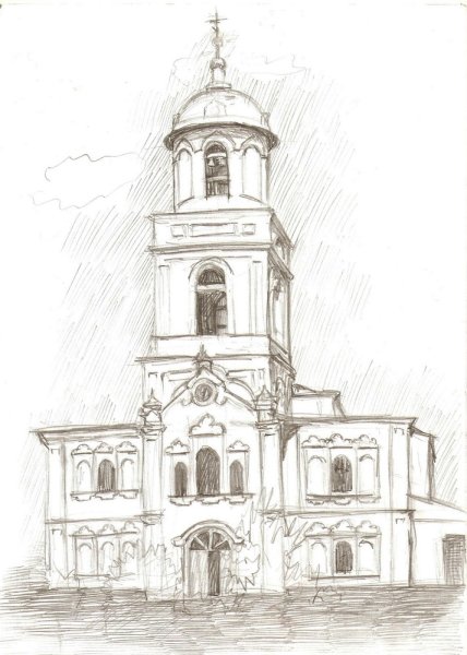 Рыбинск Спасо-Преображенский собор эскиз