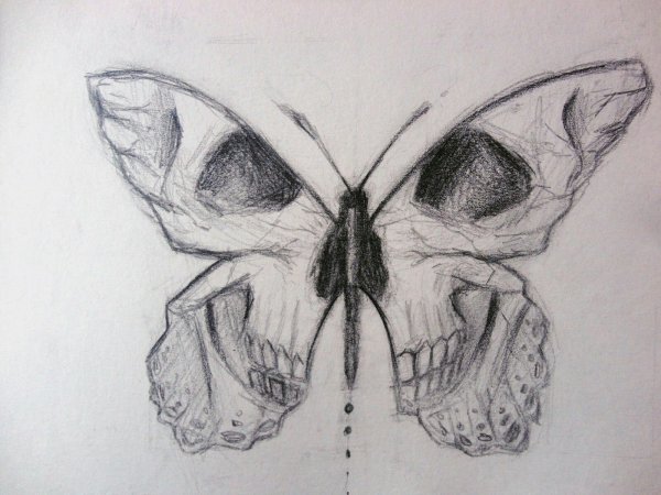 Готические рисунки простым карандашом