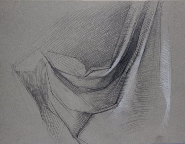 Рисовать складки на ткани