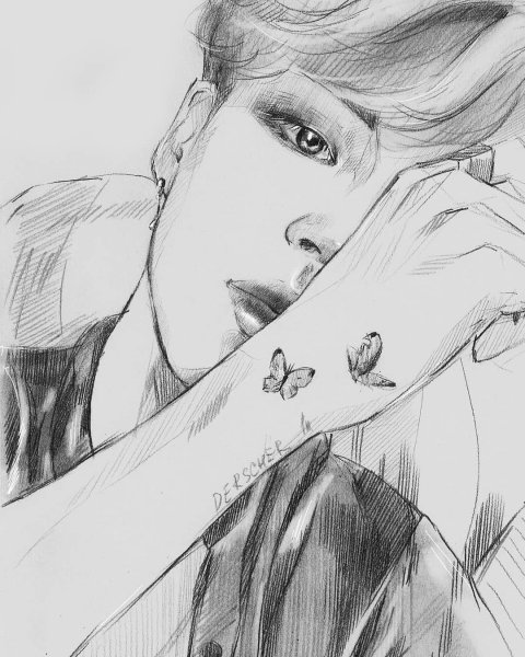 Раскраски BTS Чимин