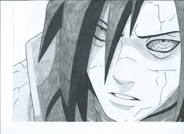 Нарисовать Мадару карандашом