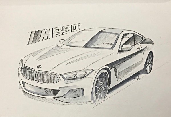 BMW m8 скетч