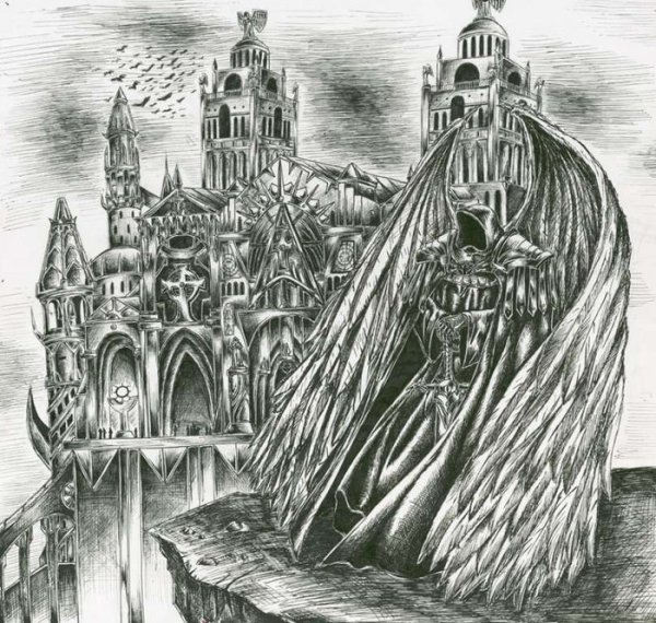 Готика карандашом