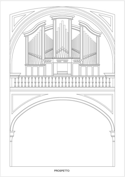 Музыкальный орган вектор