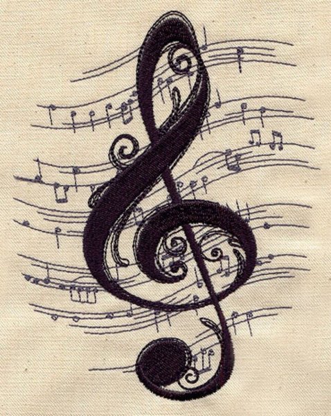 Скрипичный ключ арт