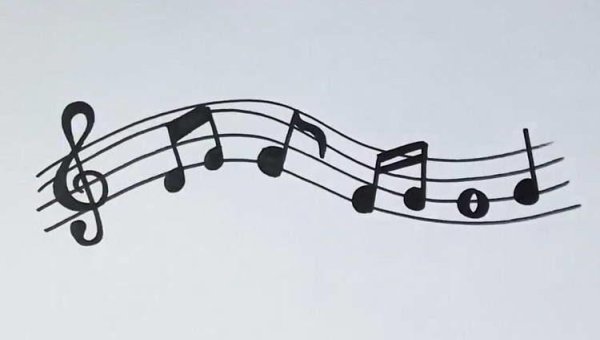 Нарисовать Ноты карандашом
