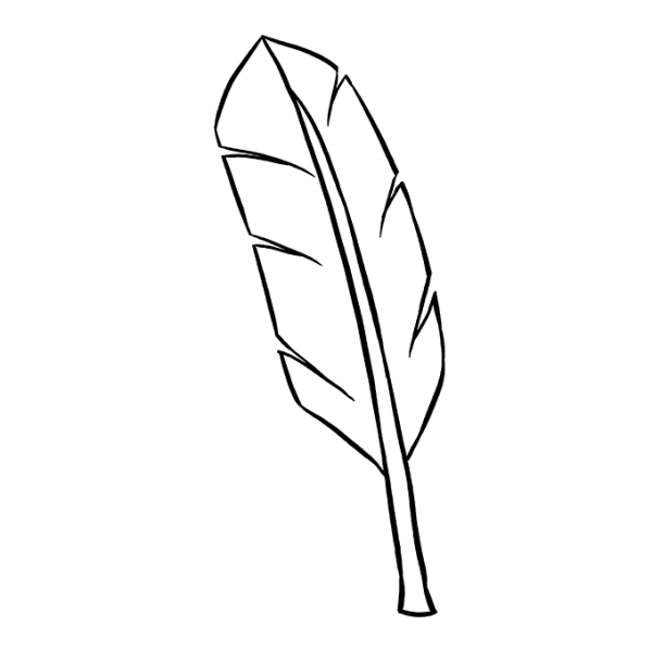 Перо раскраска