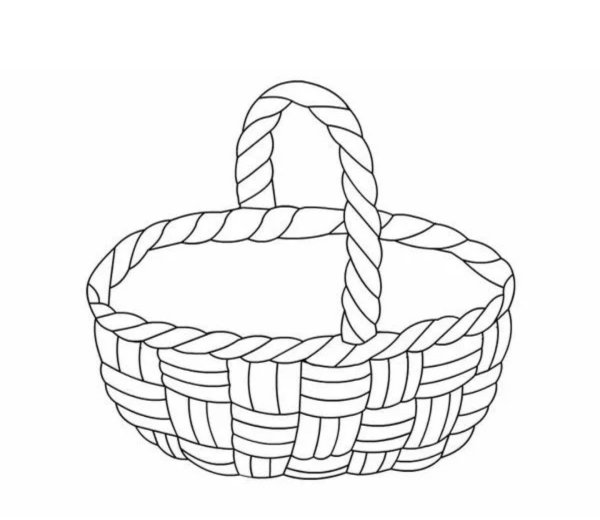 Корзина раскраска