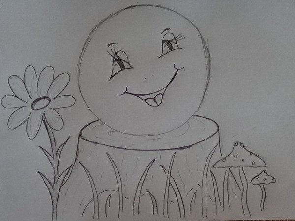 Рисование Колобок