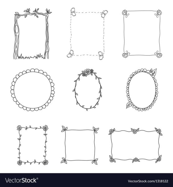Оригинальные рамки для рисунков