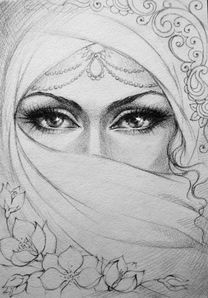 Рисунок на восточную тему