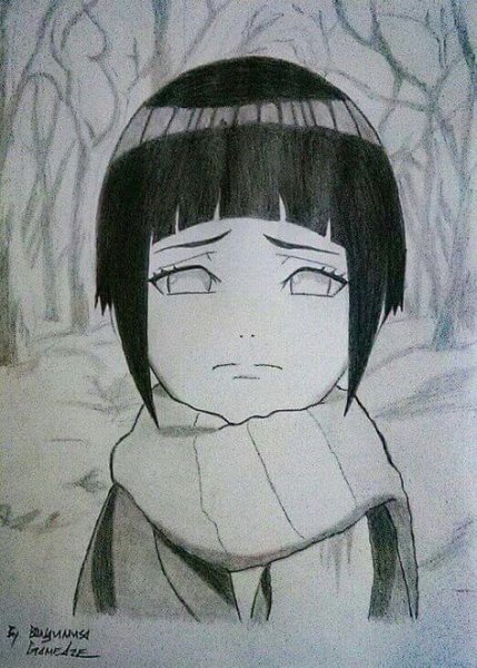 Хината Хьюга для рисования