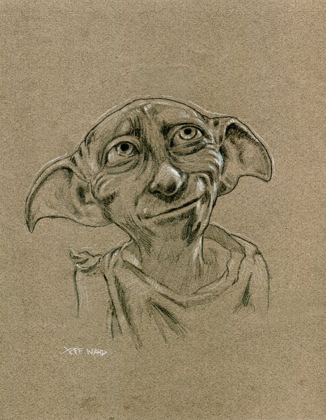 Нарисовать Добби из Гарри Поттера