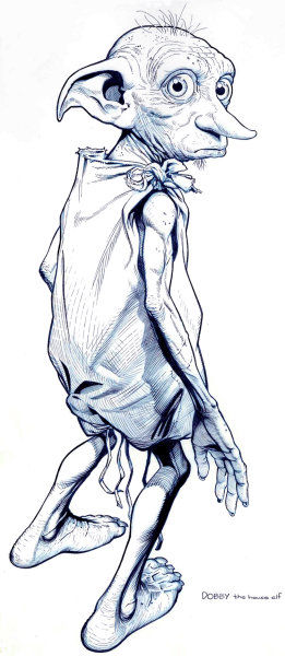 Домовой Эльф Добби из Гарри Поттера