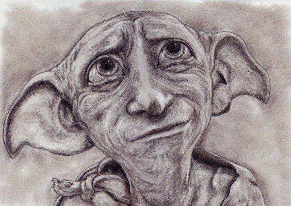 Добби из Гарри Поттера рисунок карандашом