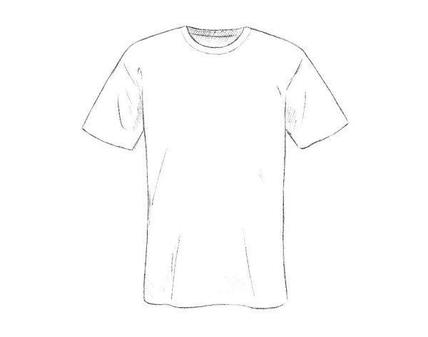 Футболка рисунок карандашом