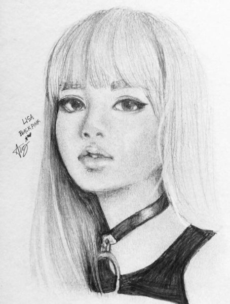 Лалиса Манобан карандашом