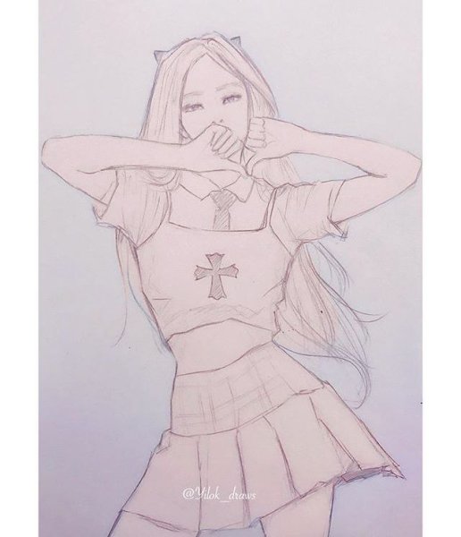 Скетчи Блэк Пинк