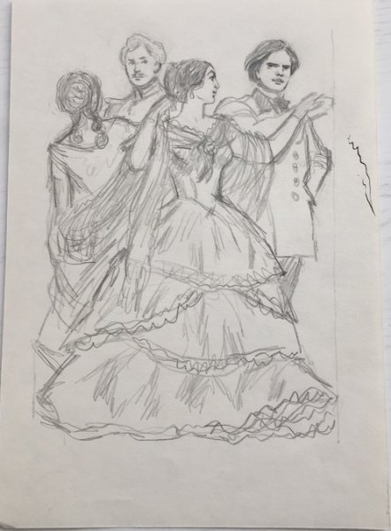 Анна Каренина иллюстрации бал