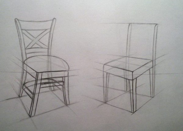 Стул в перспективе