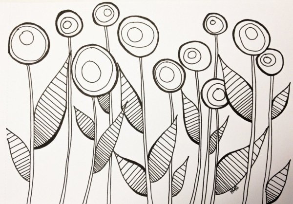 Абстрактные рисунки карандашом