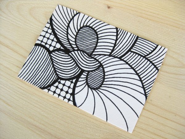 Девушка одной линией