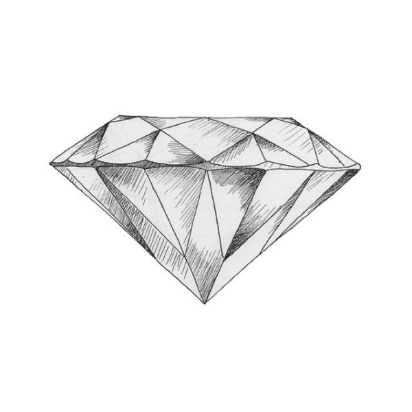 Бриллиант карандашом