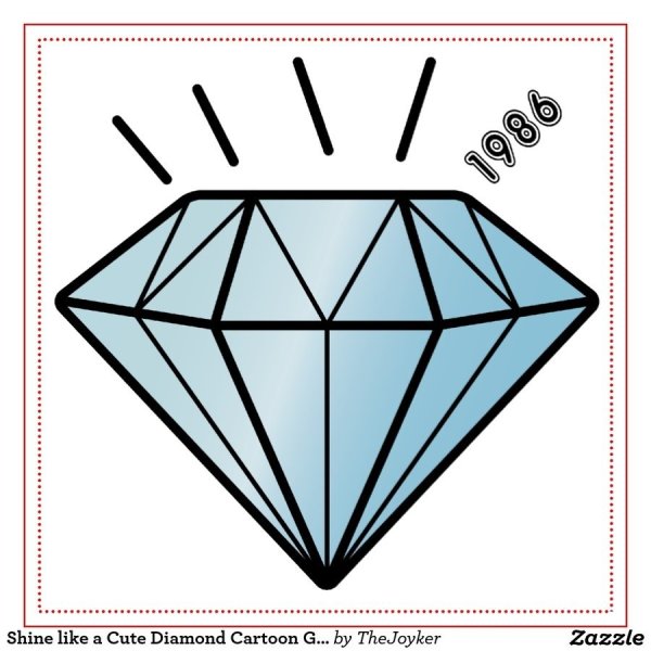 Рисунок алмаза карандашом для срисовки