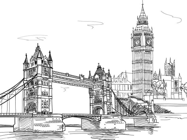 Тауэрский мост скетч Лондон