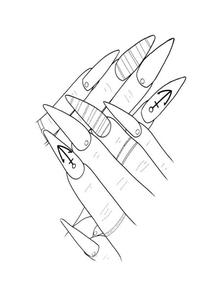 Ногти раскраска