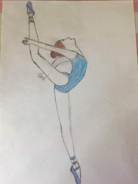 Гимнастика рисунки карандашом