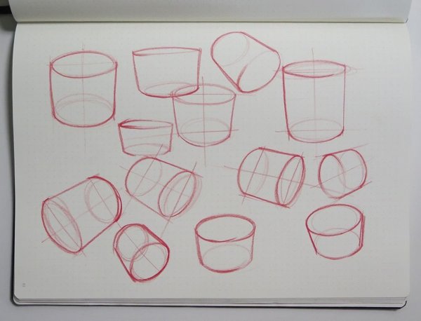 Построение цилиндрических предметов