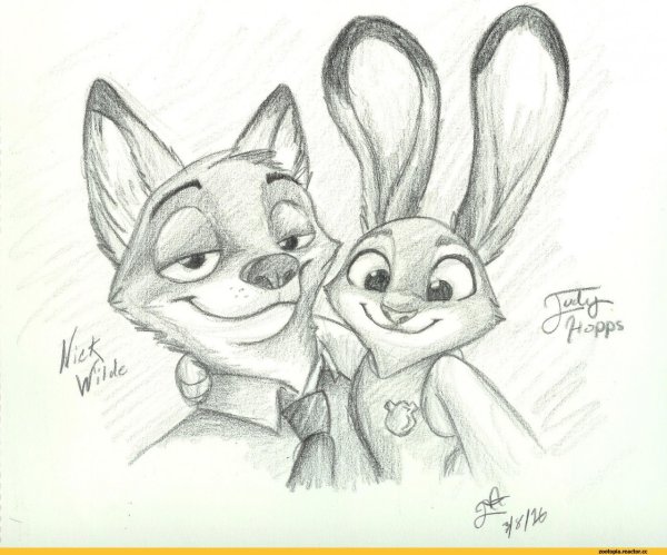 Зверополис Джуди Хопс скетч