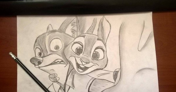 Рисунки Зверополиса карандашом