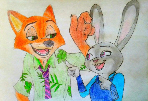 Зверополис карандашом